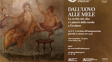 “Dall’uovo alle mele”: a Villa Campolieto la mostra sui piaceri della tavola nell’antica Ercolano