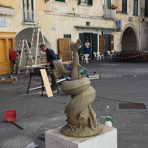 Atrani trasformata in un set cinematografico avrà in piazza una sirena e un panificio con i prodotti freschi di Civale /foto