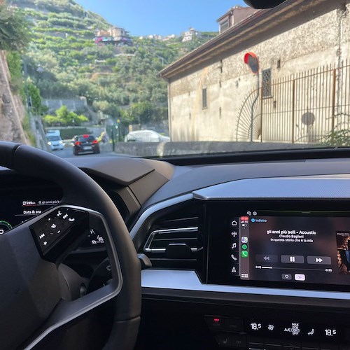Audi Q4 e-tron in anteprima a Positano. Abbiamo visto il futuro: elettrizzante!