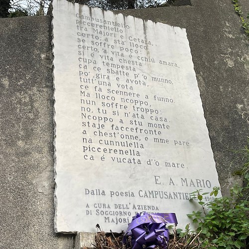 "Campusantiello" la poesia all'ingresso del cimitero di Maiori: chi è E. A. Mario?