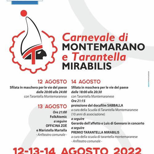 Carnevale di Montemarano e Tarantella Mirabilis: il folklore protagonista in Irpinia dal 12 al 14 agosto