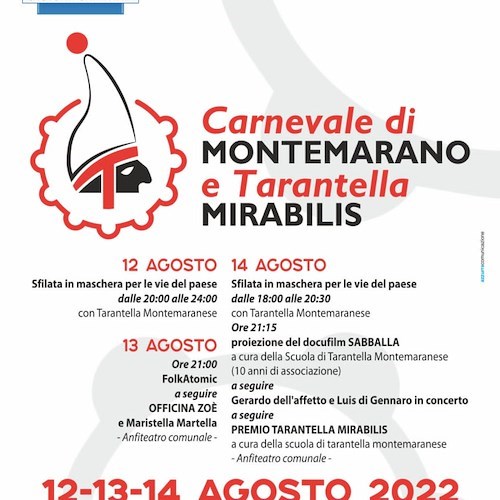 Carnevale di Montemarano e Tarantella Mirabilis: il folklore protagonista in Irpinia dal 12 al 14 agosto