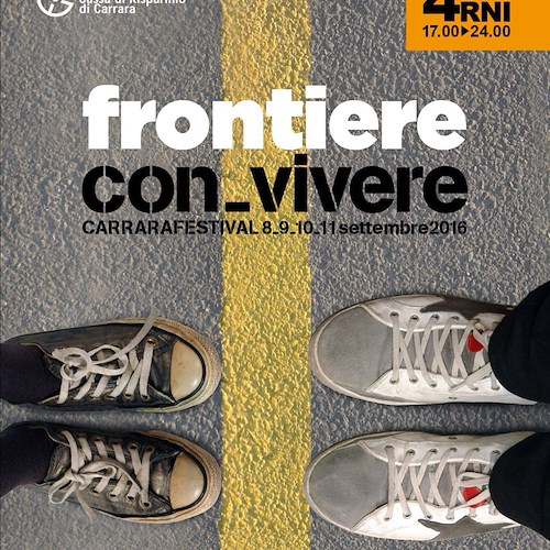 Carrara: 'Frontiere' per l'edizione 2016 del 'con-vivere Carrara festival'
