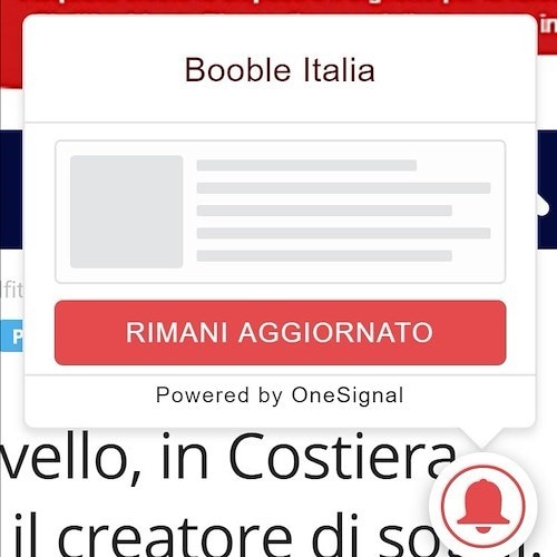 Come disattivare le notifiche One Signal dai nostri portali