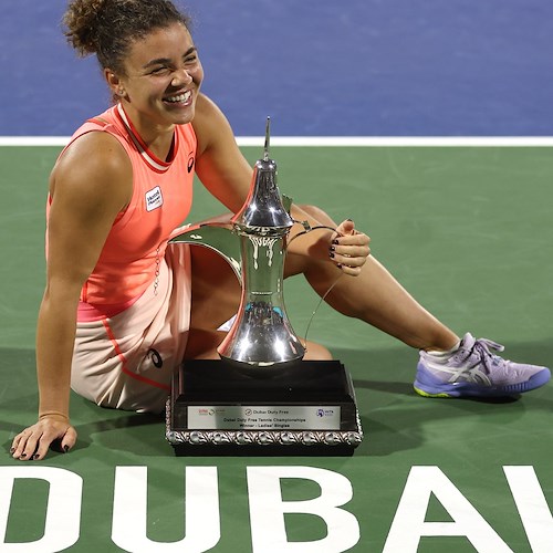 Jasmine Paolini, la tennista italiana vincitrice a Dubai<br />&copy; pagina FB FITP