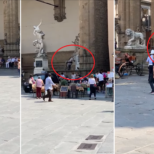 Firenze, cavallo imbizzarrito per il troppo caldo si dà alla fuga: paura tra i passanti