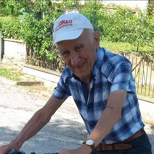 Incidente in bici per il centenario Pietro Paci, ma ne esce illeso