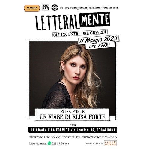 L'attrice Elisa Forte protagonista a LetteralMENTE con le sue fiabe