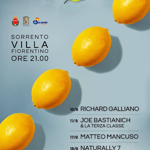 Lemonjazz 2022 con Richard Galliano, Joe Bastianich & Terza Classe, Matteo Mancuso e Naturally 7