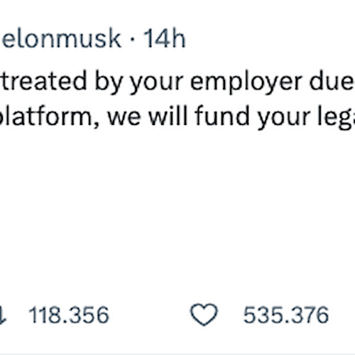 Musk offre assistenza legale agli utenti di Twitter finiti nei guai per un post sul social media