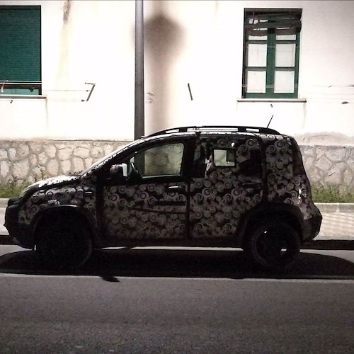 Nuova Fiat Panda, i test in notturna in Costiera Amalfitana