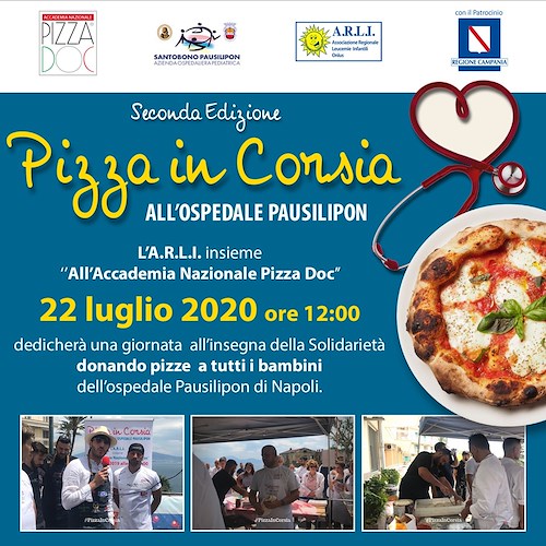 "Pizza in Corsia" per riportare il sorriso ai bambini ricoverati