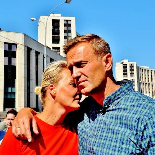 Alexey Navalny con la moglie<br />&copy; pagina FB Alexey Navalny
