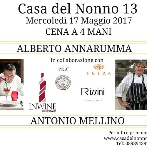 Salerno, Mercato San Severino: cena stellata alla "Casa del Nonno 13"
