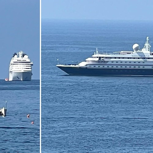 "SeaDream II", "Seabourn Sojourn" e il veliero "Wind Surf": Navi e Super Yacht in Costa d'Amalfi