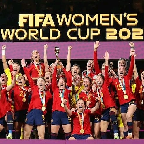 Nazionale di calcio femminile della Spagna campione del mondo 2023<br />&copy; pagina Facebook Spain Football fans