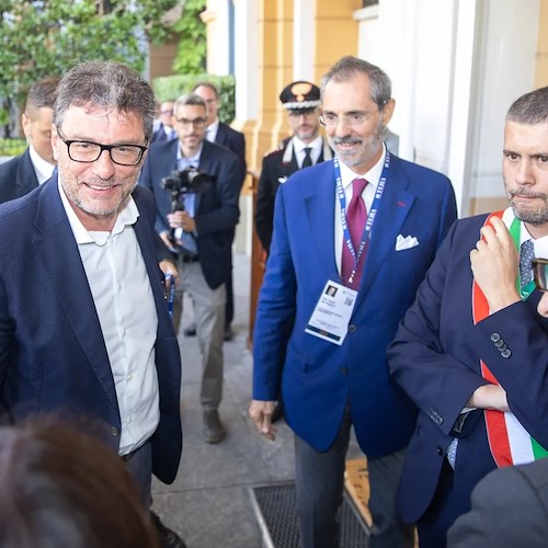 Giancarlo Giorgetti, ministro dell'Economia<br />&copy; pagina Facebook Forum Ambrosetti