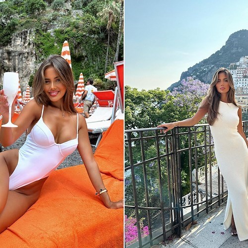 Tarsha Whitmore incanta i social in total white: vacanze Italiane tra shooting e glamour