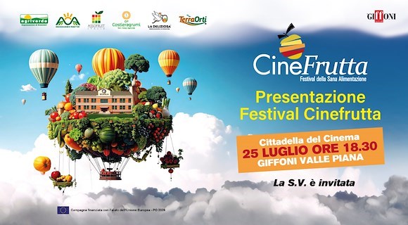 Cinefrutta torna a Giffoni: protagonista la sana alimentazione al festival dei ragazzi